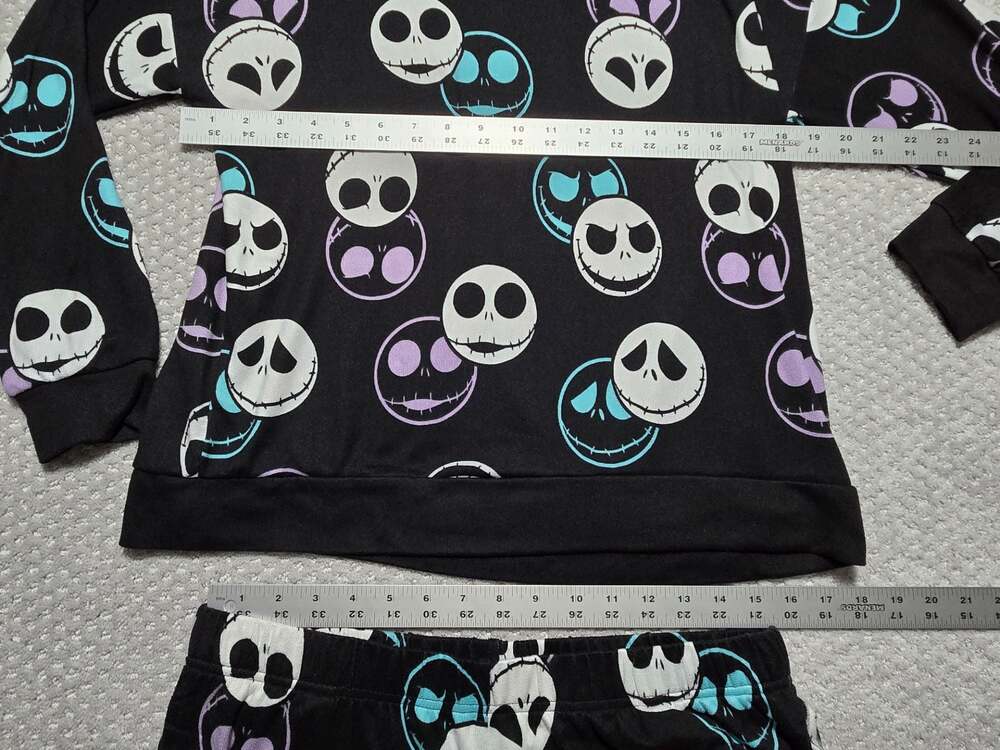 Disney The Nightmare Before Christmas Jack Skellington Long Sleeve Pajamas - Picture 2 of 10